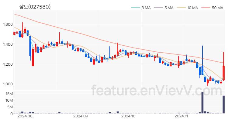 [특징주] 상보 주가와 차트 분석 2024.11.25