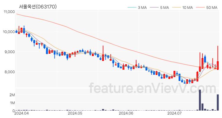 [특징주 분석] 서울옥션 주가 차트 (2024.07.24)