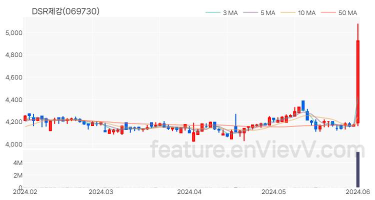 [특징주] DSR제강 주가와 차트 분석 2024.06.03
