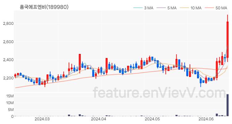 [특징주 분석] 흥국에프엔비 주가 차트 (2024.06.14)