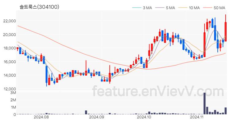 [특징주] 솔트룩스 주가와 차트 분석 2024.11.18
