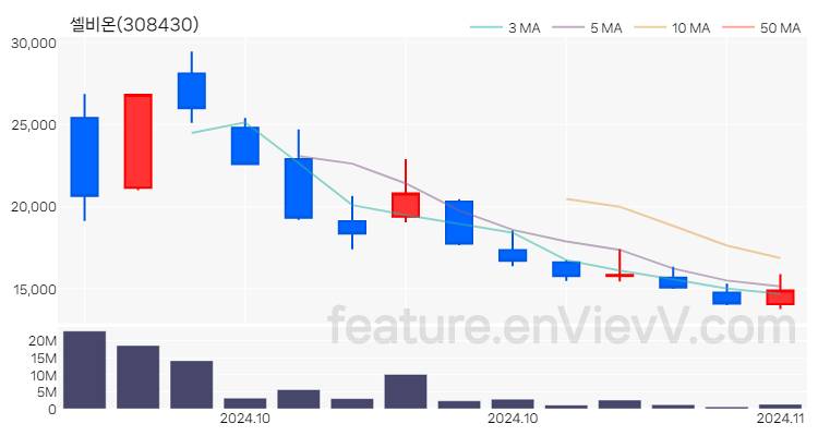 [특징주] 셀비온 주가와 차트 분석 2024.11.04