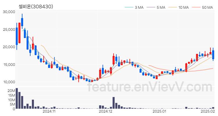 [특징주] 셀비온 주가와 차트 분석 2025.02.05