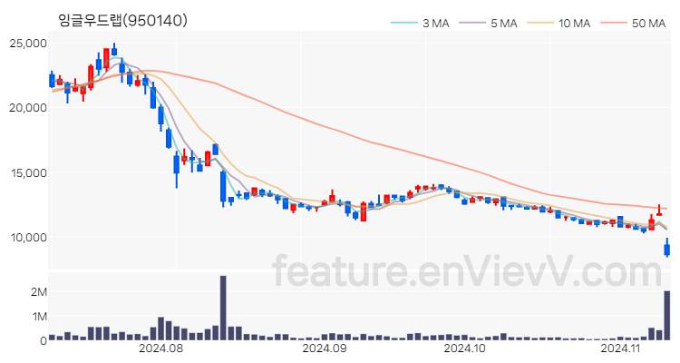 [특징주] 잉글우드랩 주가와 차트 분석 2024.11.11