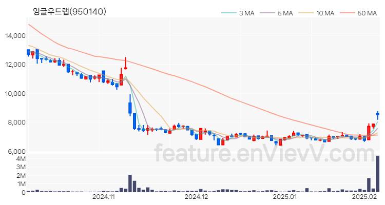 [특징주] 잉글우드랩 주가와 차트 분석 2025.02.06